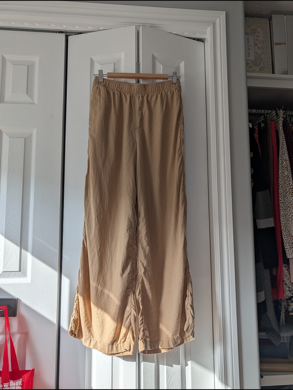 American Eagle Outfitters Wide Leg Pants in Tan